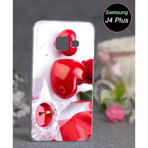 Samsung J4 Plus Back Cover - Love Design Soft Silicone Case