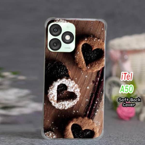 Itel A50 Back Cover: Chocolate Design Soft Silicone Case