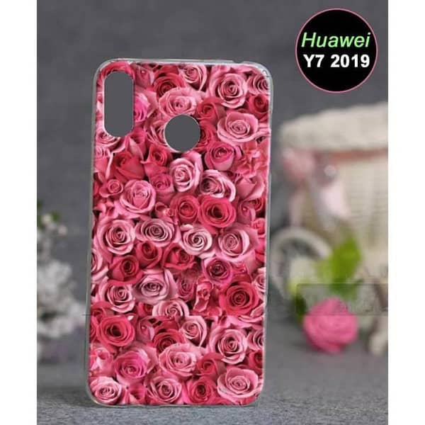 Huawei Y7 Prime 2019 Back Cover – Floral Soft Silicone Case
