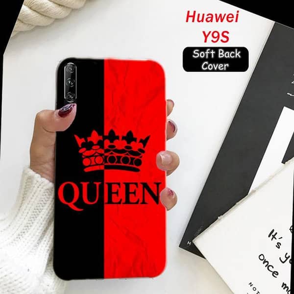 Huawei Y9S Back Cover | Queen Design Soft Silicone Case
