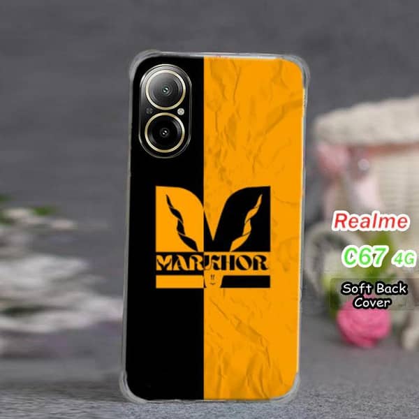 Realme C67 4G Back Cover – Yellow Soft Silicone Case