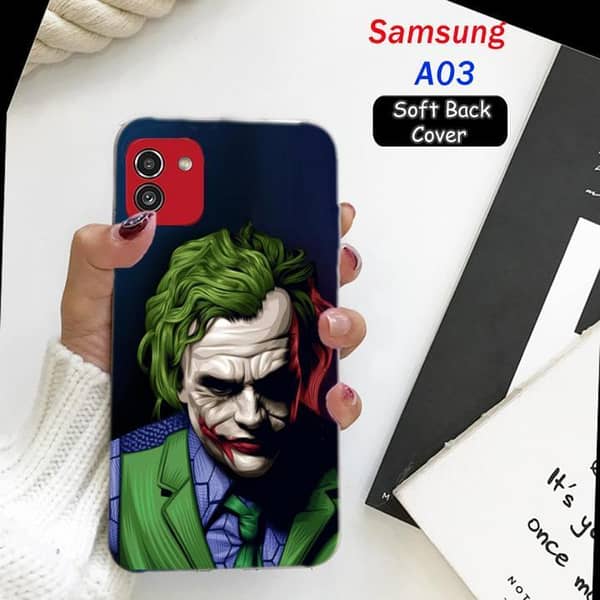 Samsung A03 Back Cover - Joker Design Soft Silicone Case