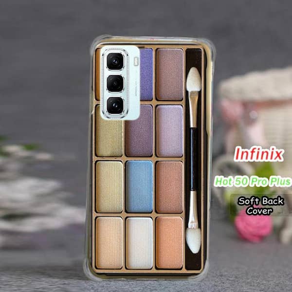 Infinix Hot 50 Pro Plus Back Cover — Makeup Design Soft Silicone Case