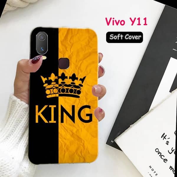 Vivo Y11 Back Cover by King Design: Soft Silicone Case
