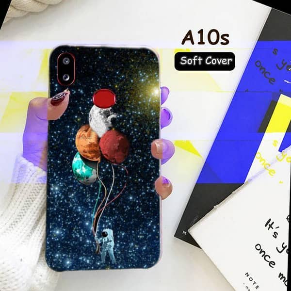 Samsung A10S Back Cover in Space Design – Soft Silicone Case