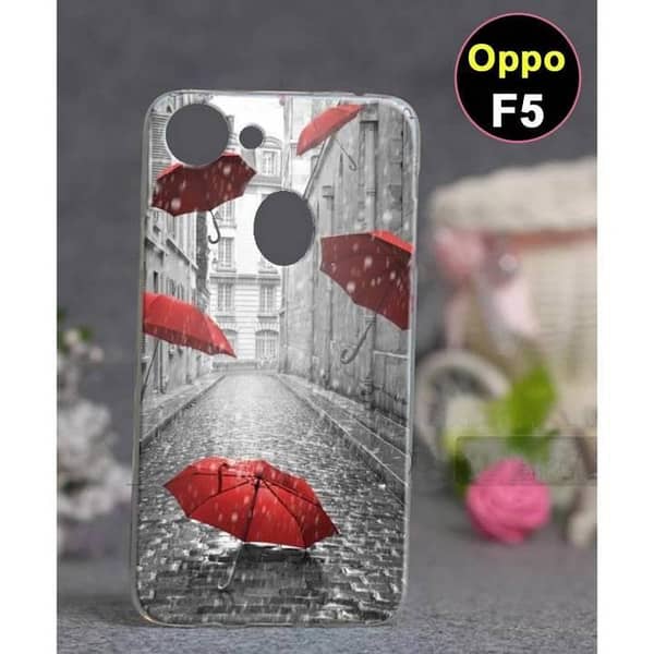 Oppo F5 Rain Design Soft Silicone Back Cover