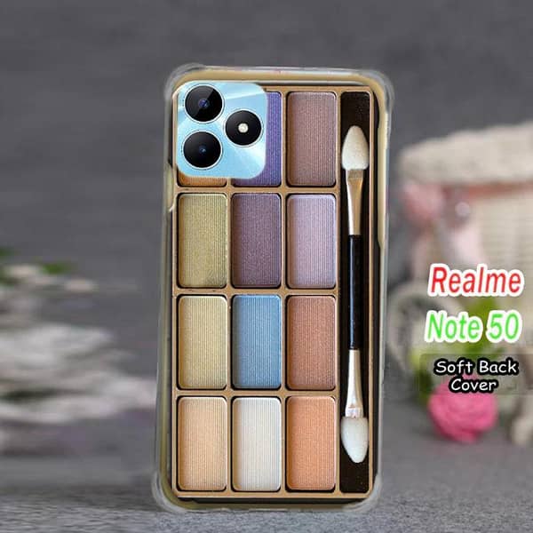 Realme Note 50 Back Cover – Makeup Design Soft Silicone Case