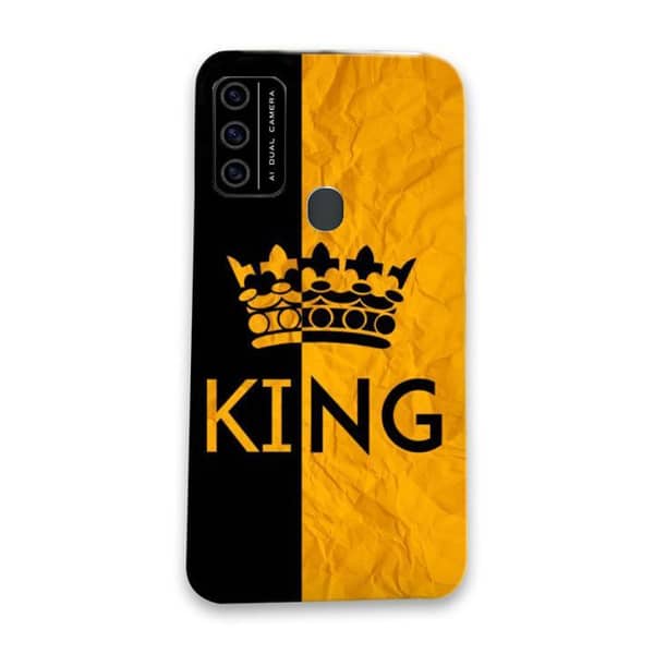 Itel A48 Back Cover - King Design Soft Silicone Case