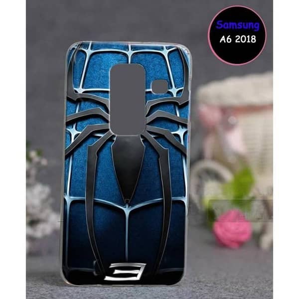 Samsung A6 (2018) Back Cover - Spider Design Soft Silicone Case