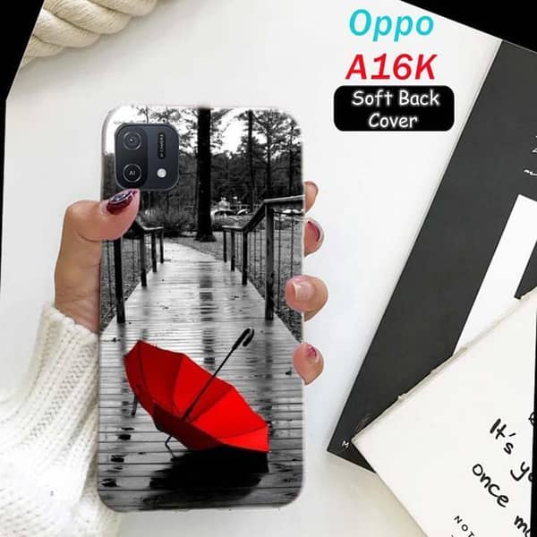 Oppo A16K Back Cover: Rain Design Soft Silicone Case