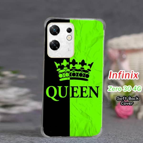 Infinix Zero 30 4G Back Cover - Green Soft Silicone Case