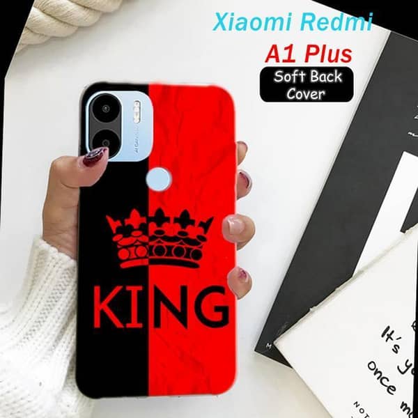 Xiaomi Redmi A1 Plus Back Cover – King Design Soft Silicone Case