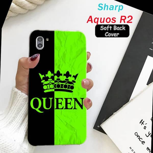 Sharp Aquos R2 Back Cover: Queen Design Soft Silicone Case