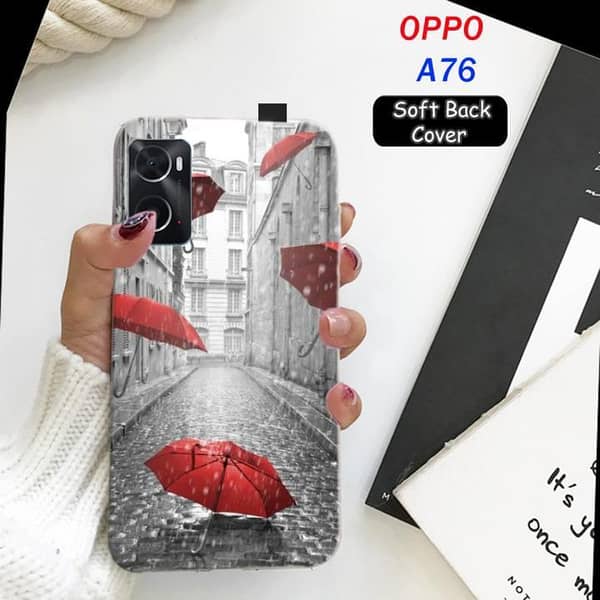 Oppo A76 Back Cover: Rain Design Soft Silicone Case