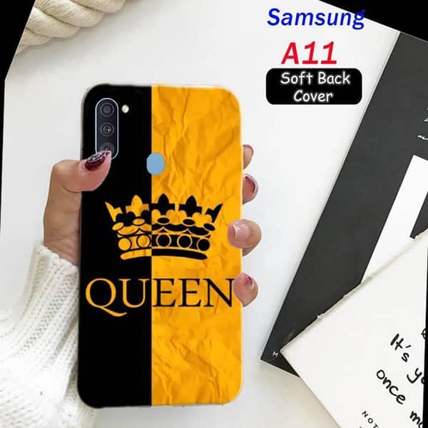 Queen Design Soft Silicone Back Cover for Samsung A11