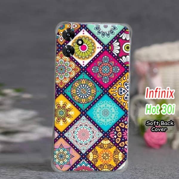 Infinix Hot 30I Floral Art Soft Silicone Back Cover