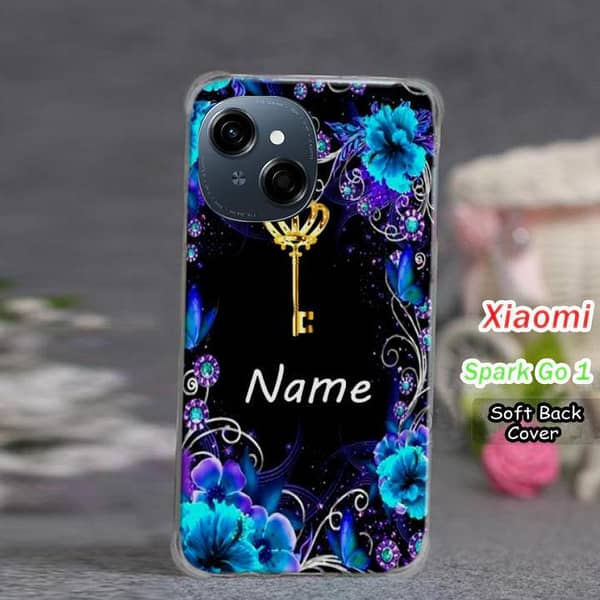 Tecno Spark Go 1 Back Cover – Soft Silicone Case with Name Customization
