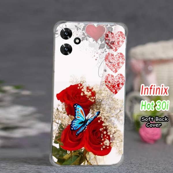Infinix Hot 30I Floral Soft Silicone Back Cover