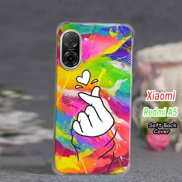 Xiaomi Redmi A5 Back Cover with Floral Art Design in Soft Silicone