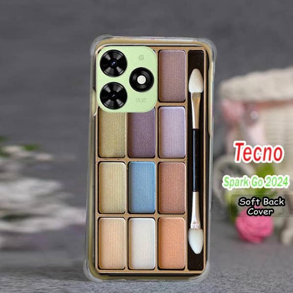 Tecno Spark Go 2024 Back Cover – Makeup Design Soft Silicone Case