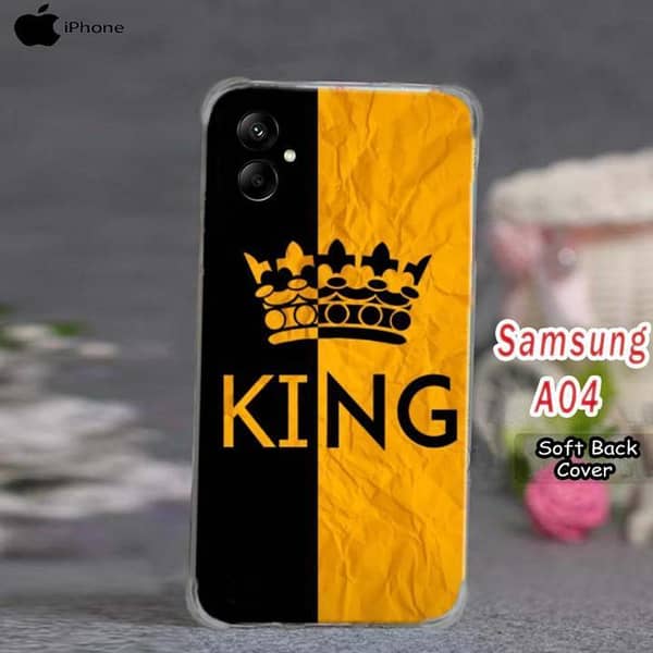 Samsung A04 Back Cover by King Design: Soft Silicone Case