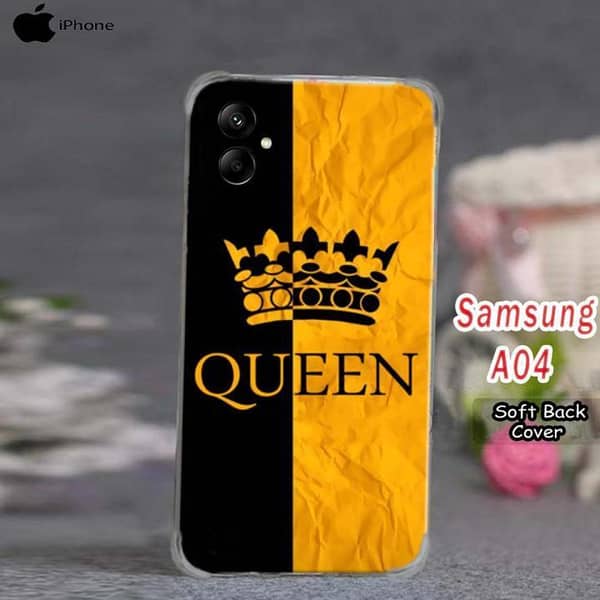 Samsung A04 Back Cover with Queen Design - Soft Silicone Case