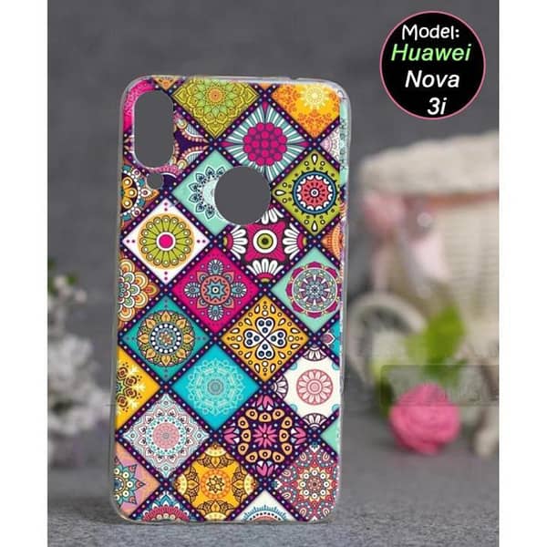 Huawei Honor 8X Back Cover in Art Floral Design (Soft Silicone)