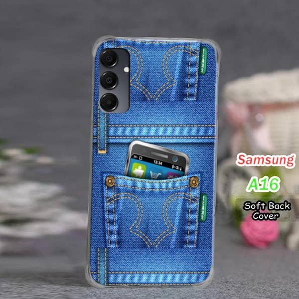 Samsung Galaxy A16 Jeans Design Soft Silicone Back Cover