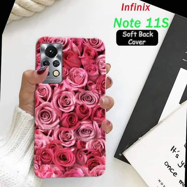 Infinix Note 11S Floral Design Soft Silicone Back Cover