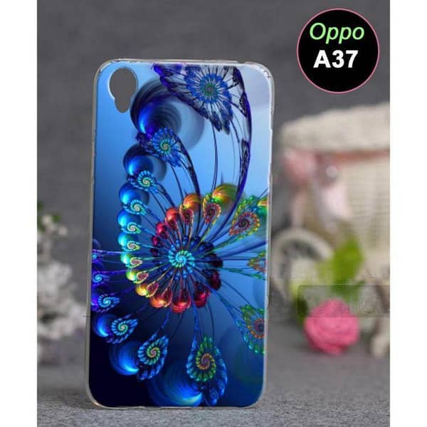 Oppo A37 Floral Design Soft Silicone Back Cover