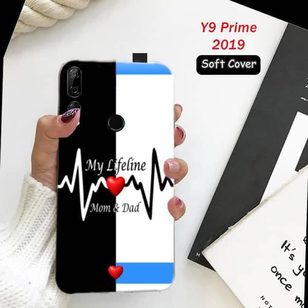 Huawei Y9 Prime 2019 Back Cover – Mom Dad Design Soft Silicone Case
