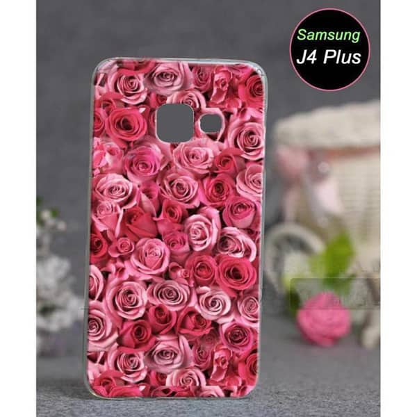 Samsung J4 Plus Floral Design Soft Silicone Back Cover