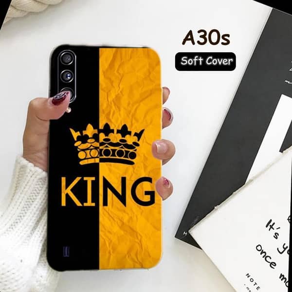 King Design Soft Silicone Back Cover for Samsung A30S