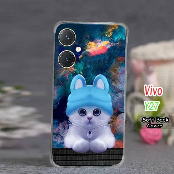 Vivo Y27 Jeans Design Soft Silicone Back Cover