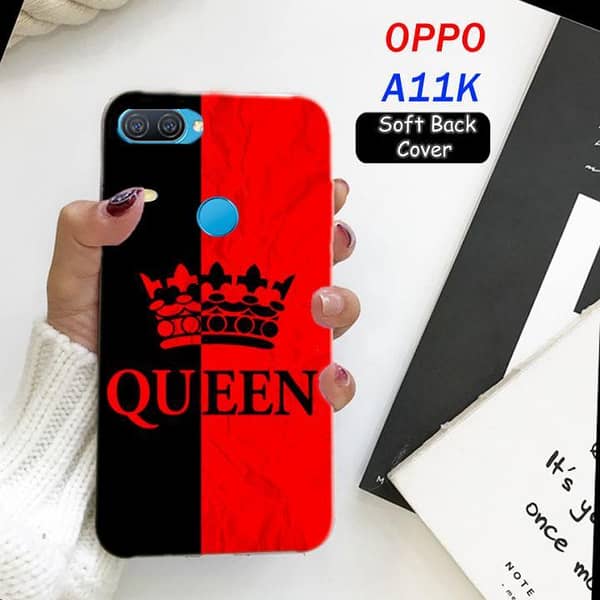 Oppo A11K Back Cover — Queen Design Soft Silicone Case