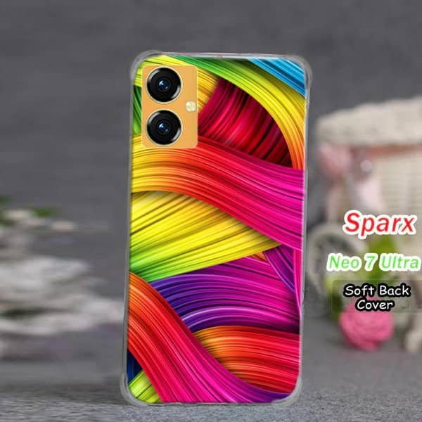Sparx Neo 7 Ultra Back Cover - Paint Art Design Soft Silicone Case