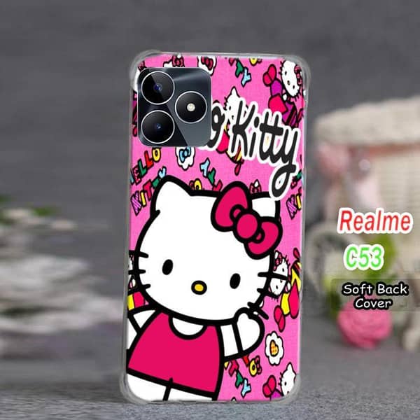 Realme C53 Kitty Design Soft Silicone Back Cover