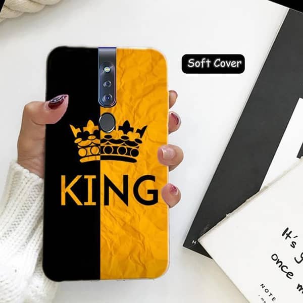 Oppo F11 Pro Back Cover: King Design Soft Silicone Case
