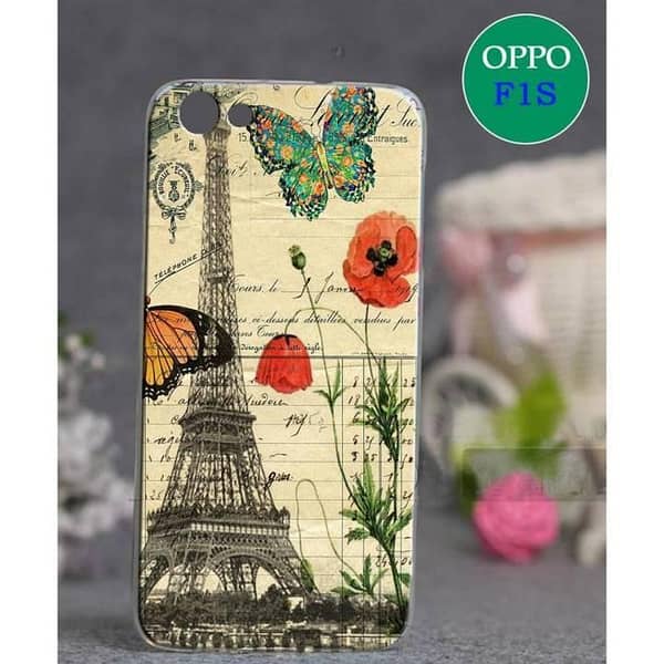 Oppo F1S Back Cover with Eiffel Tower Design – Soft Silicone Case
