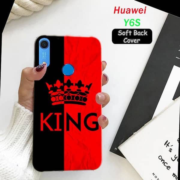 Huawei Y6S King Design Soft Silicone Back Cover