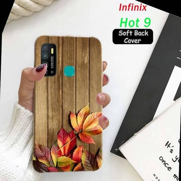 Infinix Hot 9 Back Cover: Print Design Soft Silicone Case