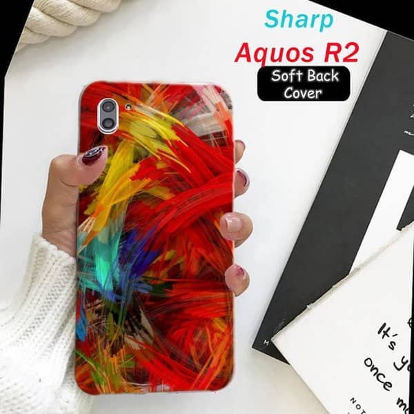 Sharp Aquos R2 Floral Soft Silicone Back Cover
