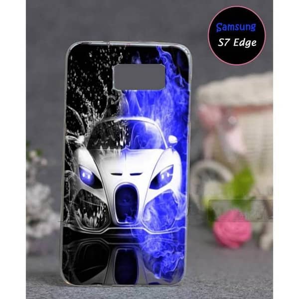 Samsung Galaxy S7 edge Back Cover - Soft Silicone Car Design Case