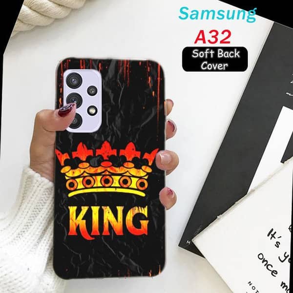 Samsung A32 Back Cover – Soft Silicone Case with Boys Design