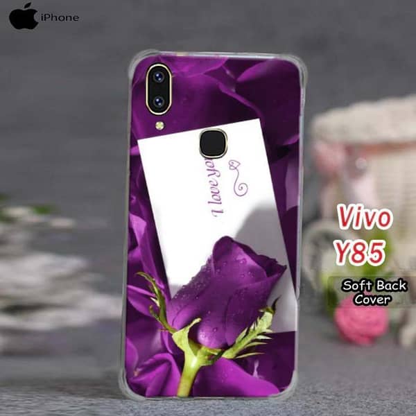 Vivo Y85 Back Cover – Soft Silicone Case with Love Print