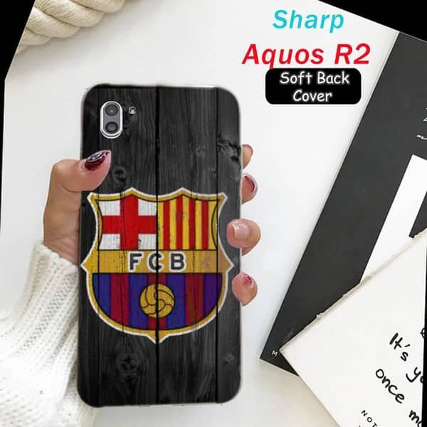 Sharp Aquos R2 Back Cover - Foot Ball Soft Mobile Design Silicone Case