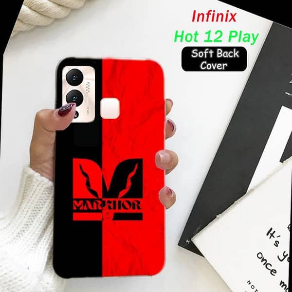 Infinix Hot 12 Play Back Cover with Markhor Design Soft Silicone Case