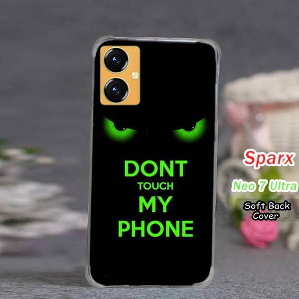 Sparx Neo 7 Ultra Back Cover - Dont Touch Design Soft Silicone Case