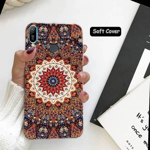 Huawei Y6 Prime 2019 Back Cover – Floral Star Style Soft Silicone Case