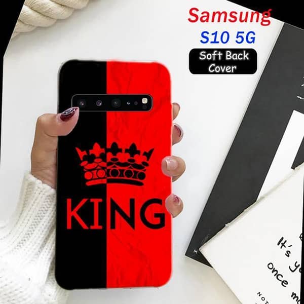 Samsung S10 5G Back Cover by King Design: Soft Silicone Case